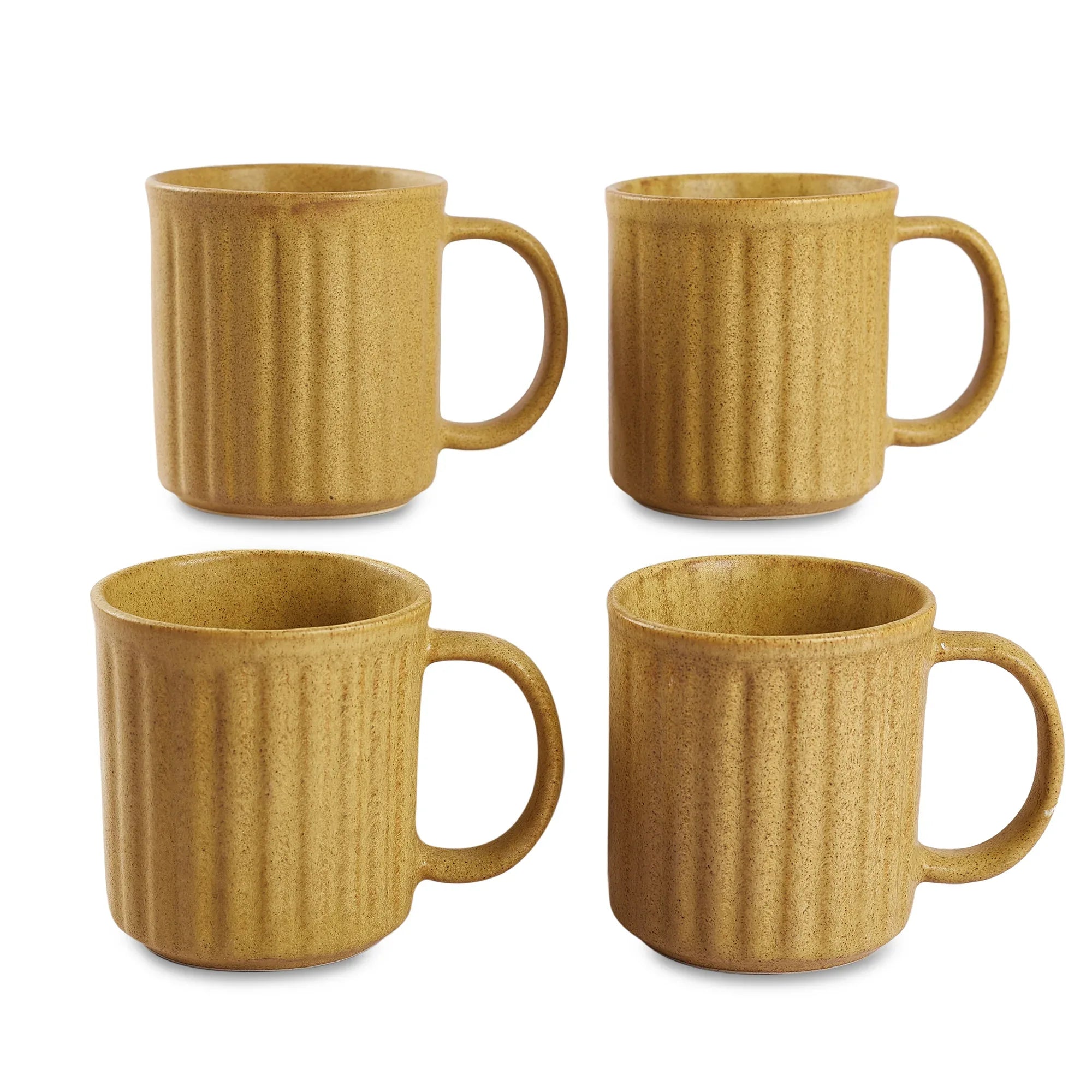 Living Essence WabiSabi Beige Mug Set of 4Pcs - HomeTown