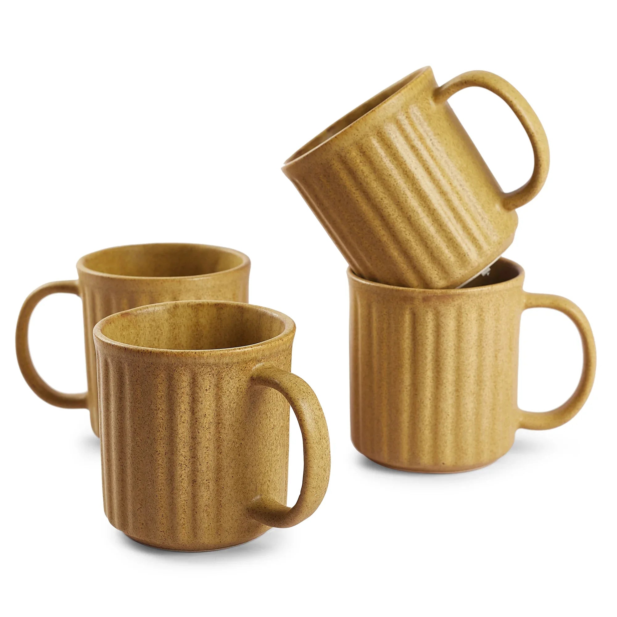 Living Essence WabiSabi Beige Mug Set of 4Pcs - HomeTown