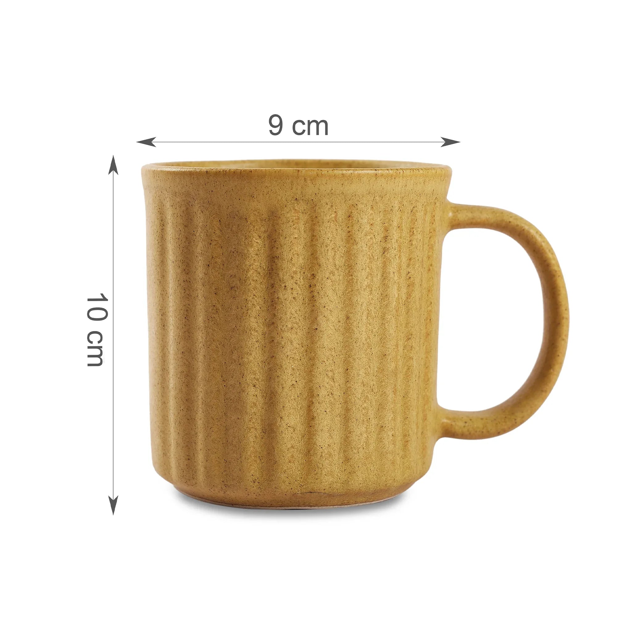 Living Essence WabiSabi Beige Mug Set of 4Pcs - HomeTown