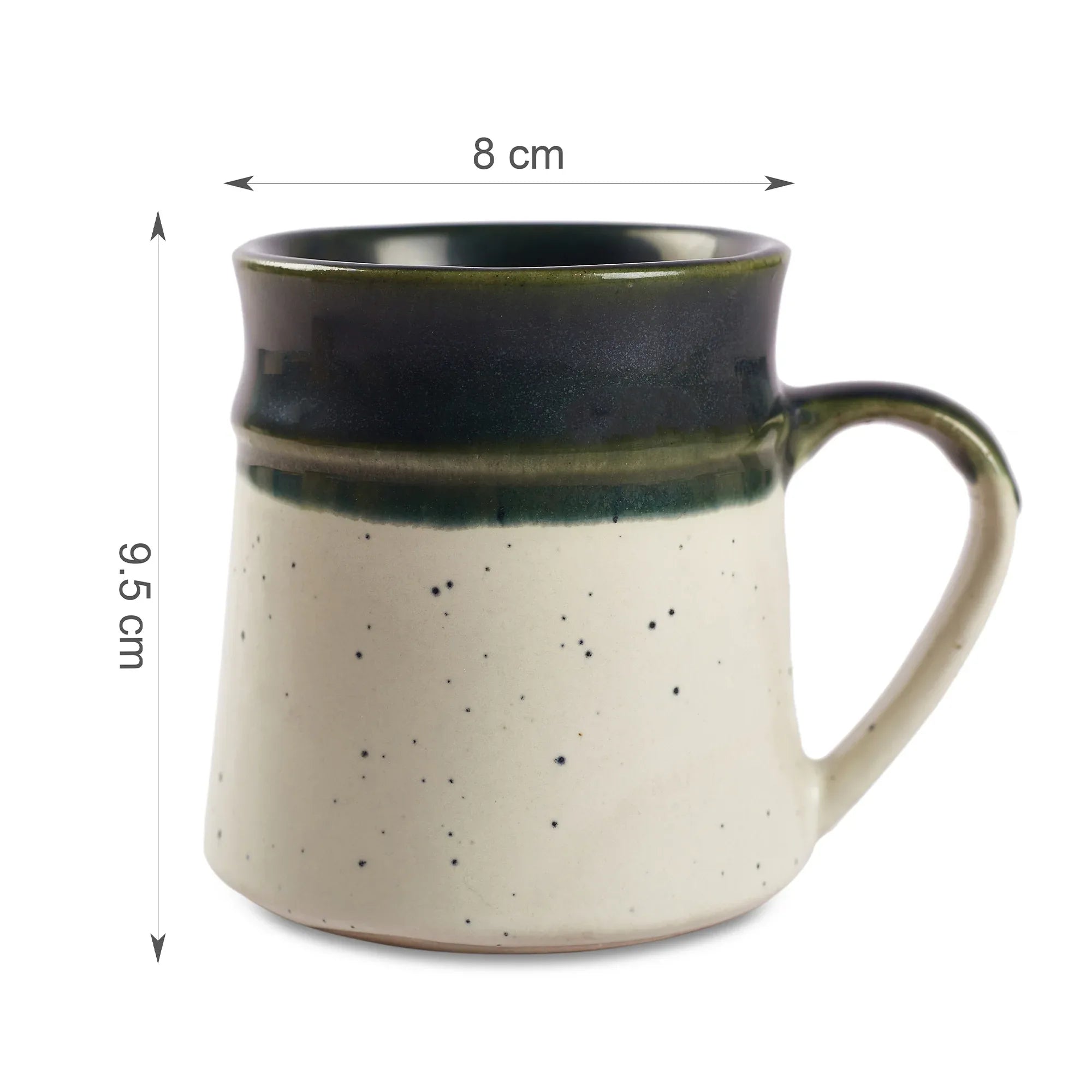 Living Essence Japandi Green Mug Set of 4Pcs - HomeTown