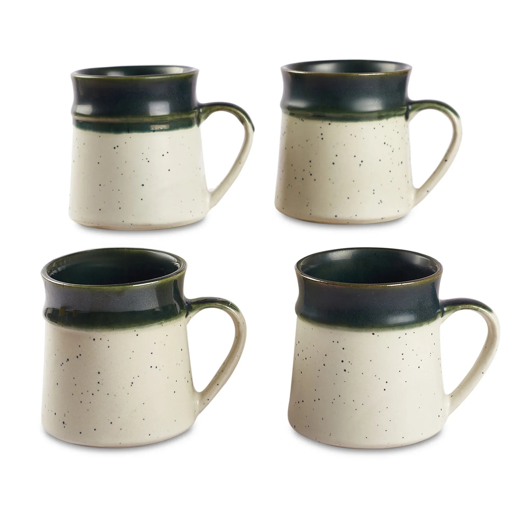 Living Essence Japandi Green Mug Set of 4Pcs - HomeTown