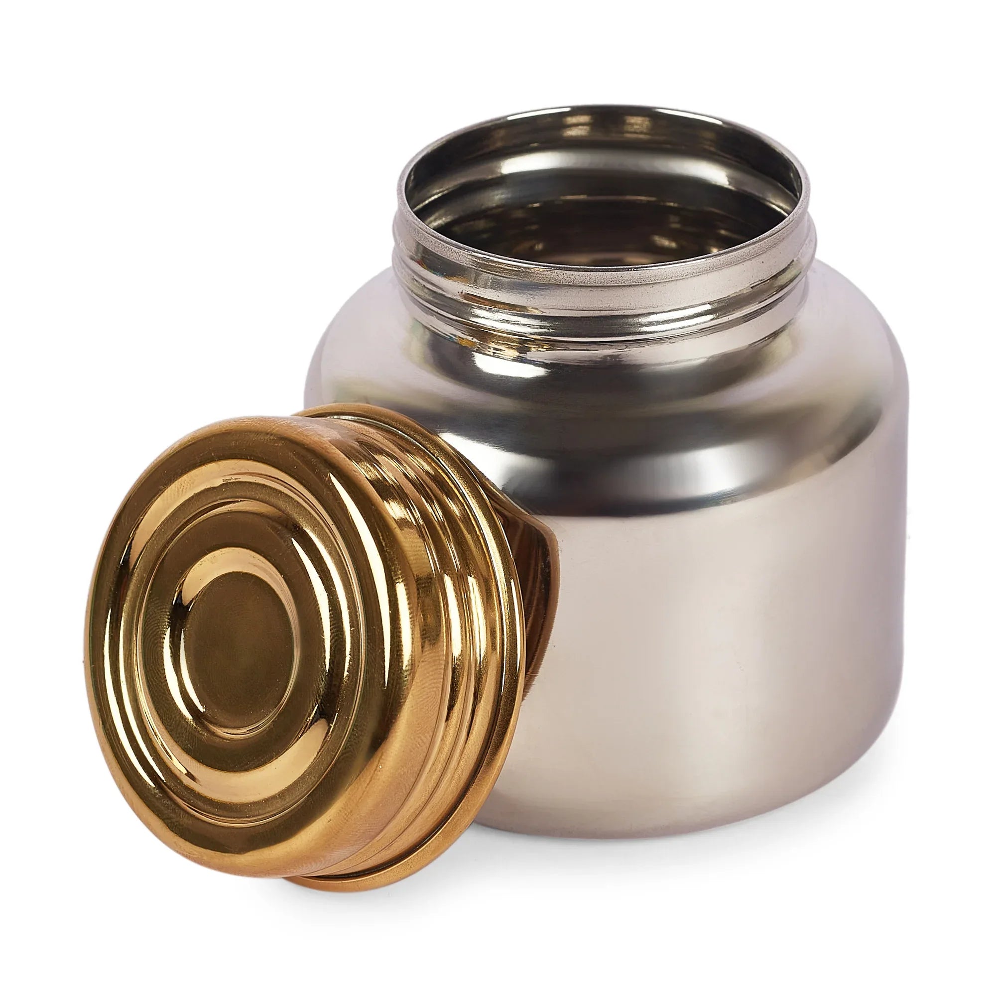 Sapphire Stainless Steel Serving Set Small in Gold & Silver Colour by Living Essence - HomeTown