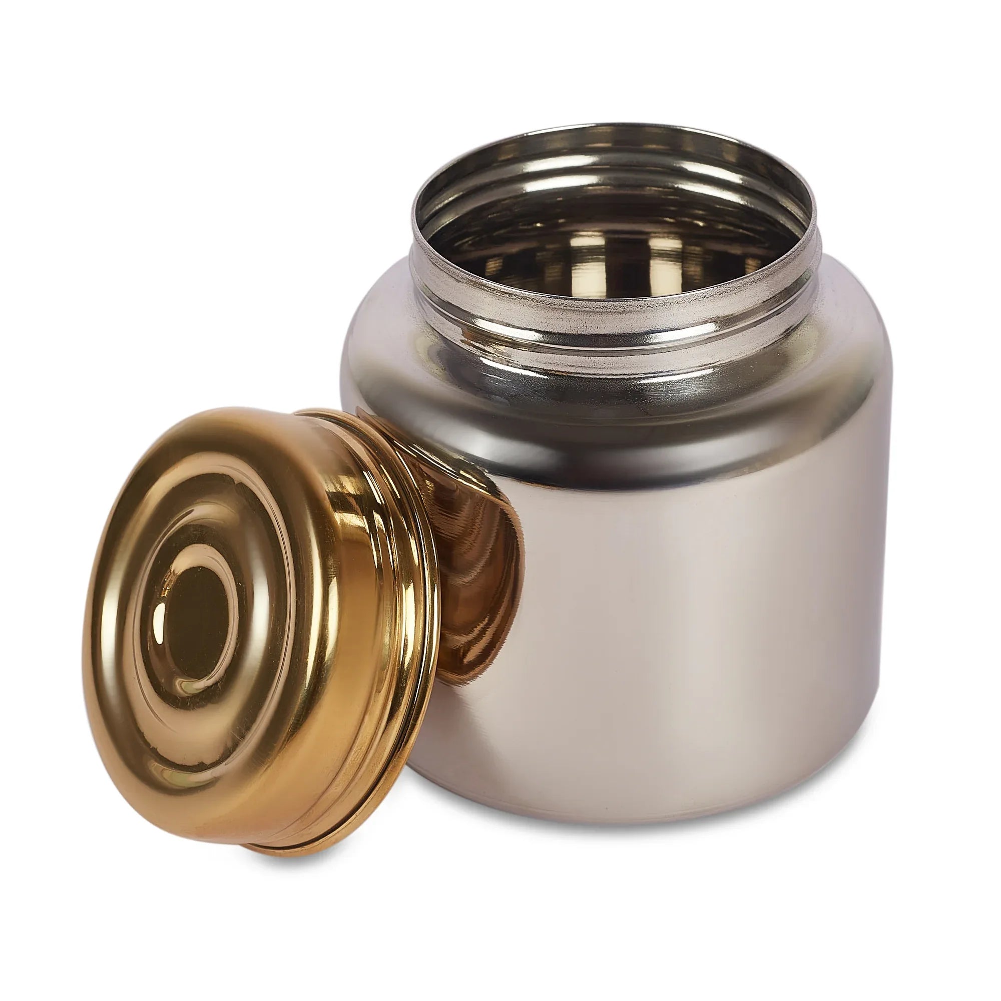 Sapphire Stainless Steel Serving Set Large in Gold & Silver Colour by Living Essence - HomeTown