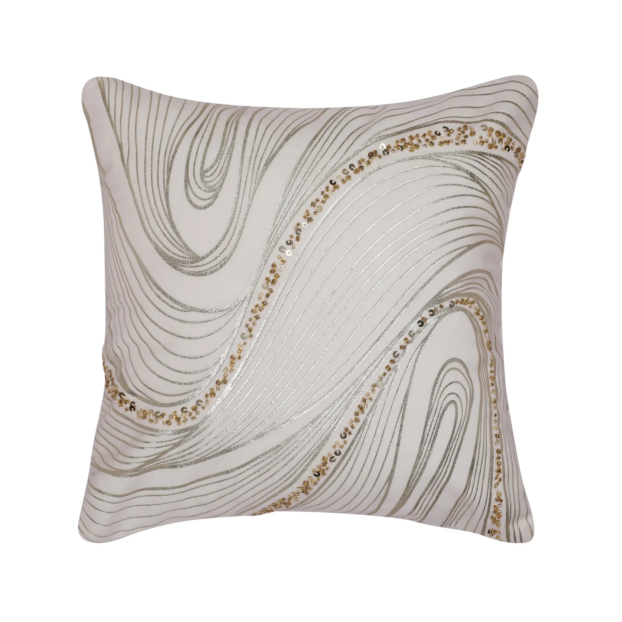 Swarna Cushion Cover White, 30x30cm - HomeTown