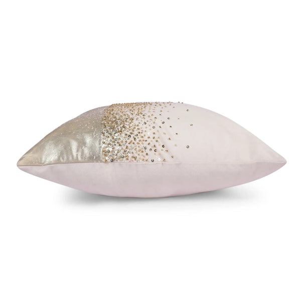 Swarna Cushion Cover White, 40x40cm dimensions