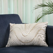 Swarna Cushion Cover White, 30x50cm - HomeTown