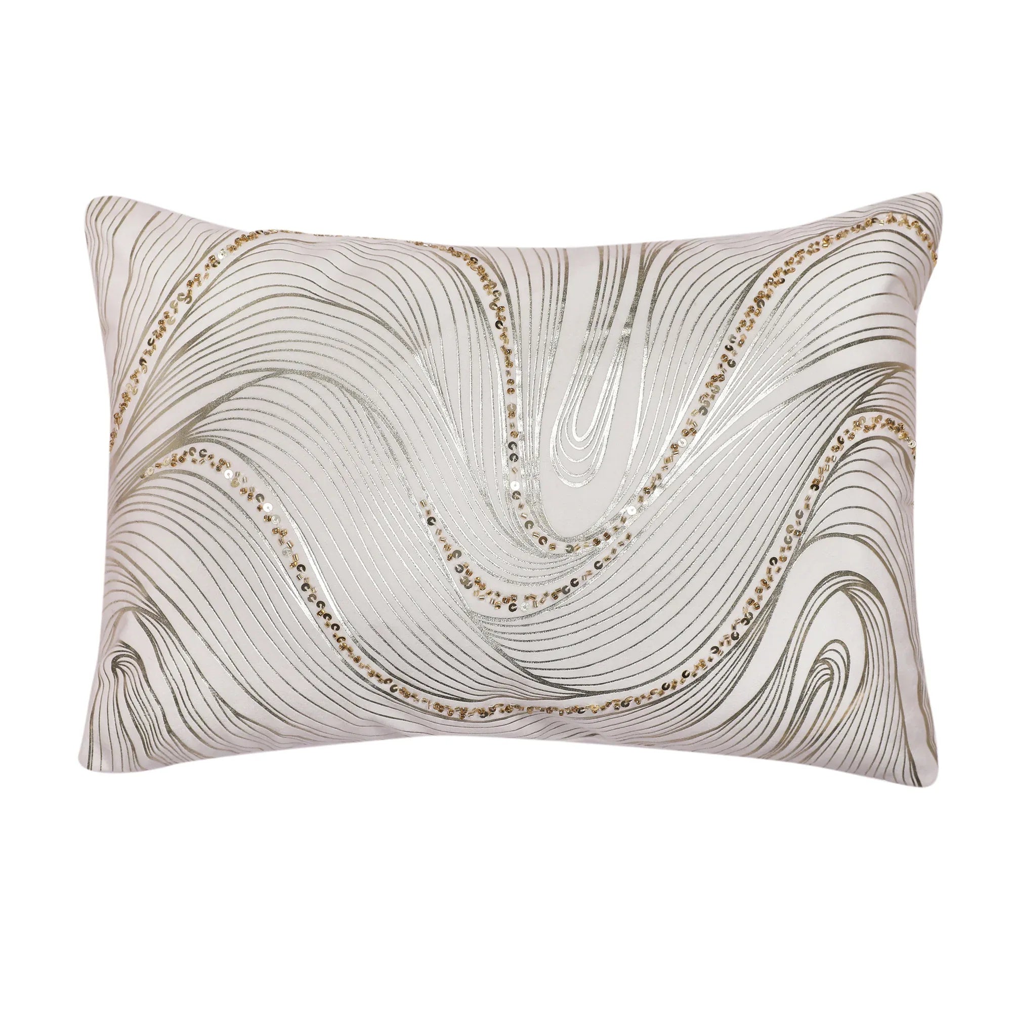 Swarna Cushion Cover White, 30x50cm - HomeTown