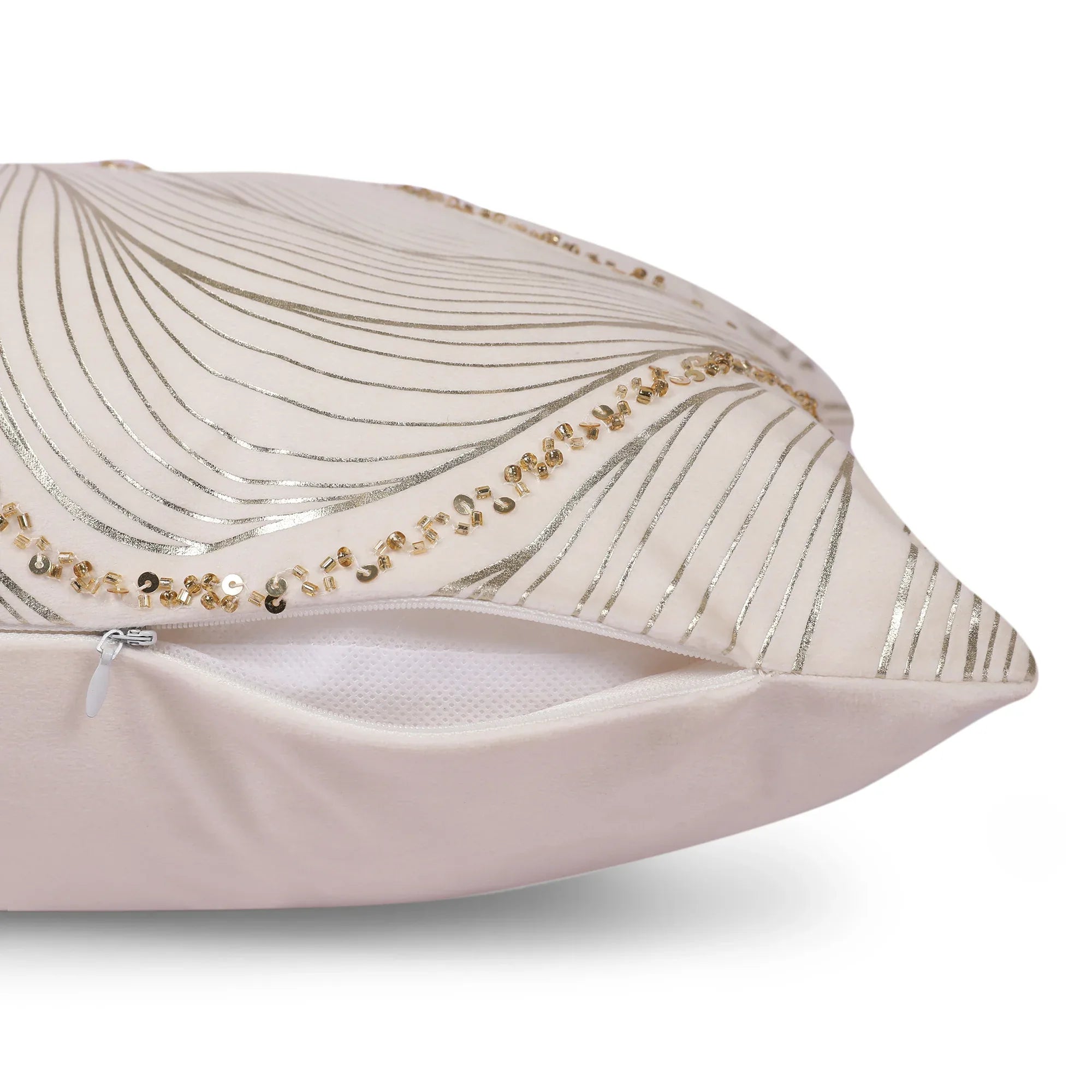 Swarna Cushion Cover White, 30x50cm - HomeTown