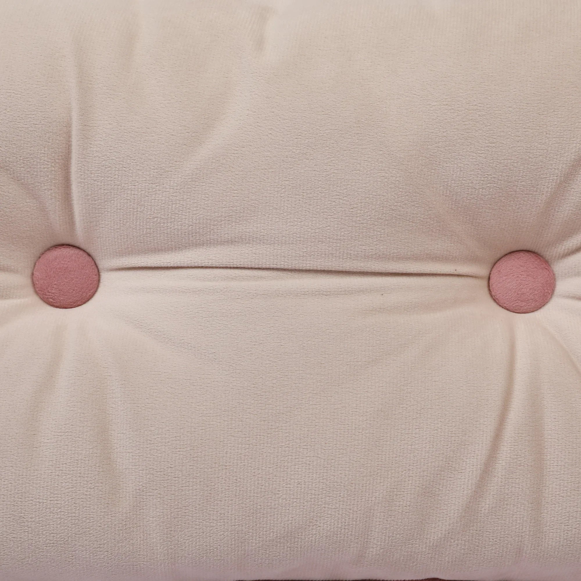 Velvet Solid Dori Filled Cushion Beige, 30X45cm - HomeTown