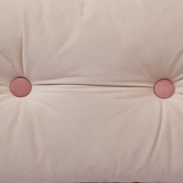 Velvet Solid Dori Filled Cushion Beige, 30X45cm dimensions