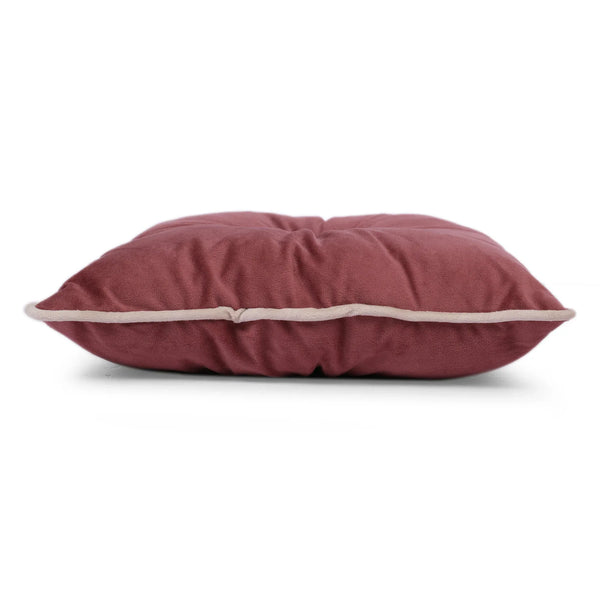 Velvet Solid Dori Filled Cushion Rose, 40X40cm dimensions