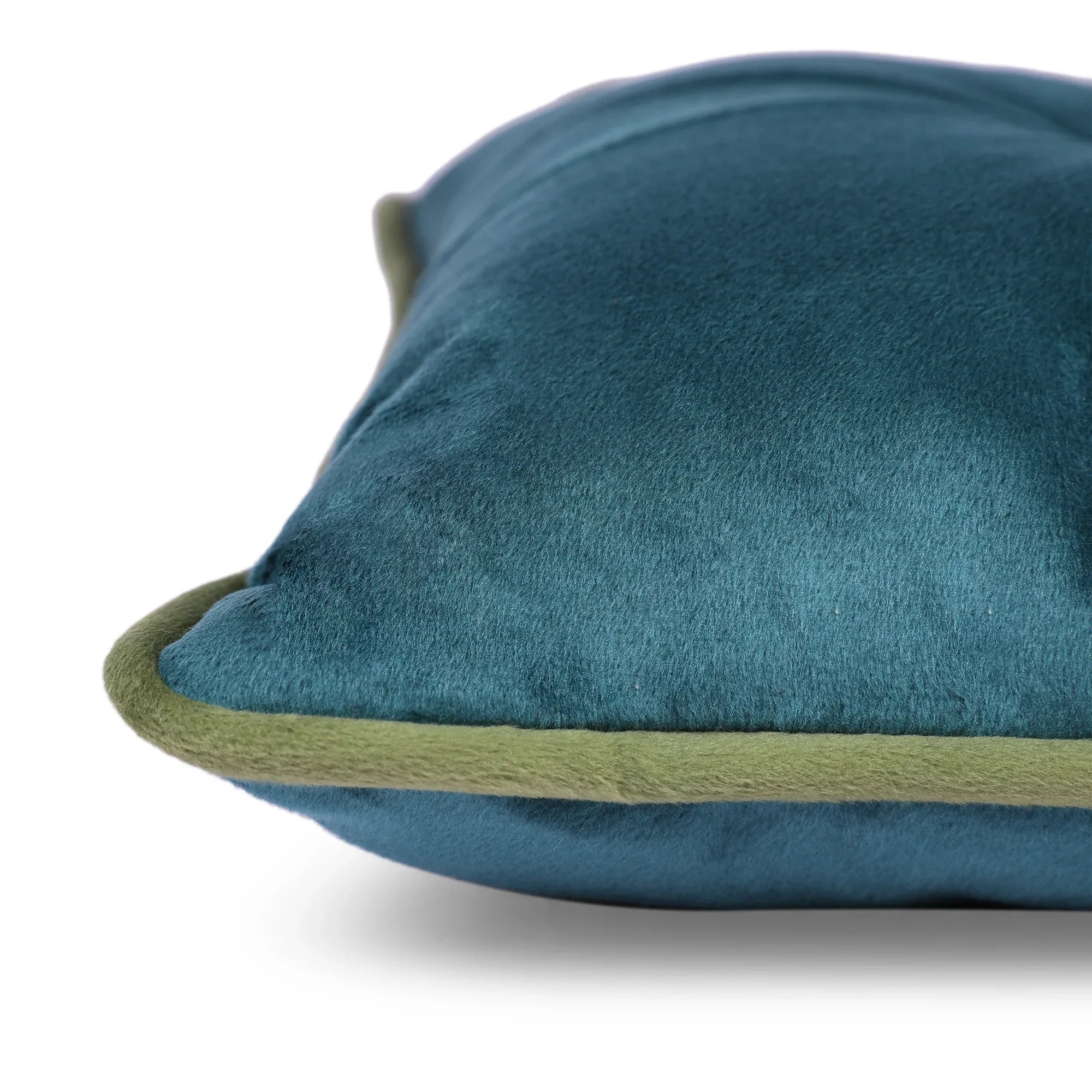 Velvet Solid Dori Filled Cushion Aqua, 40X40cm - HomeTown