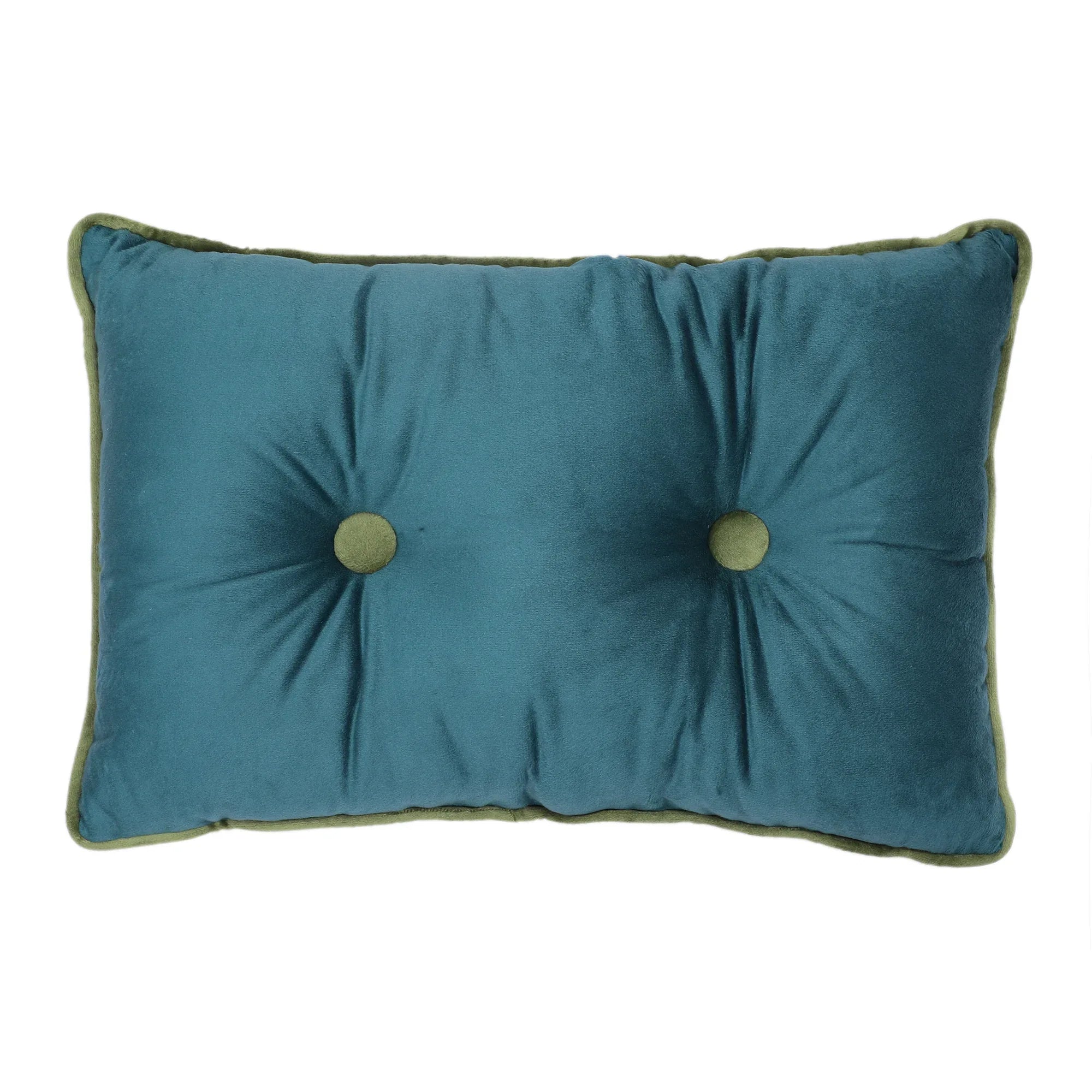 Velvet Solid Dori Filled Cushion Aqua, 30X45cm – HomeTown