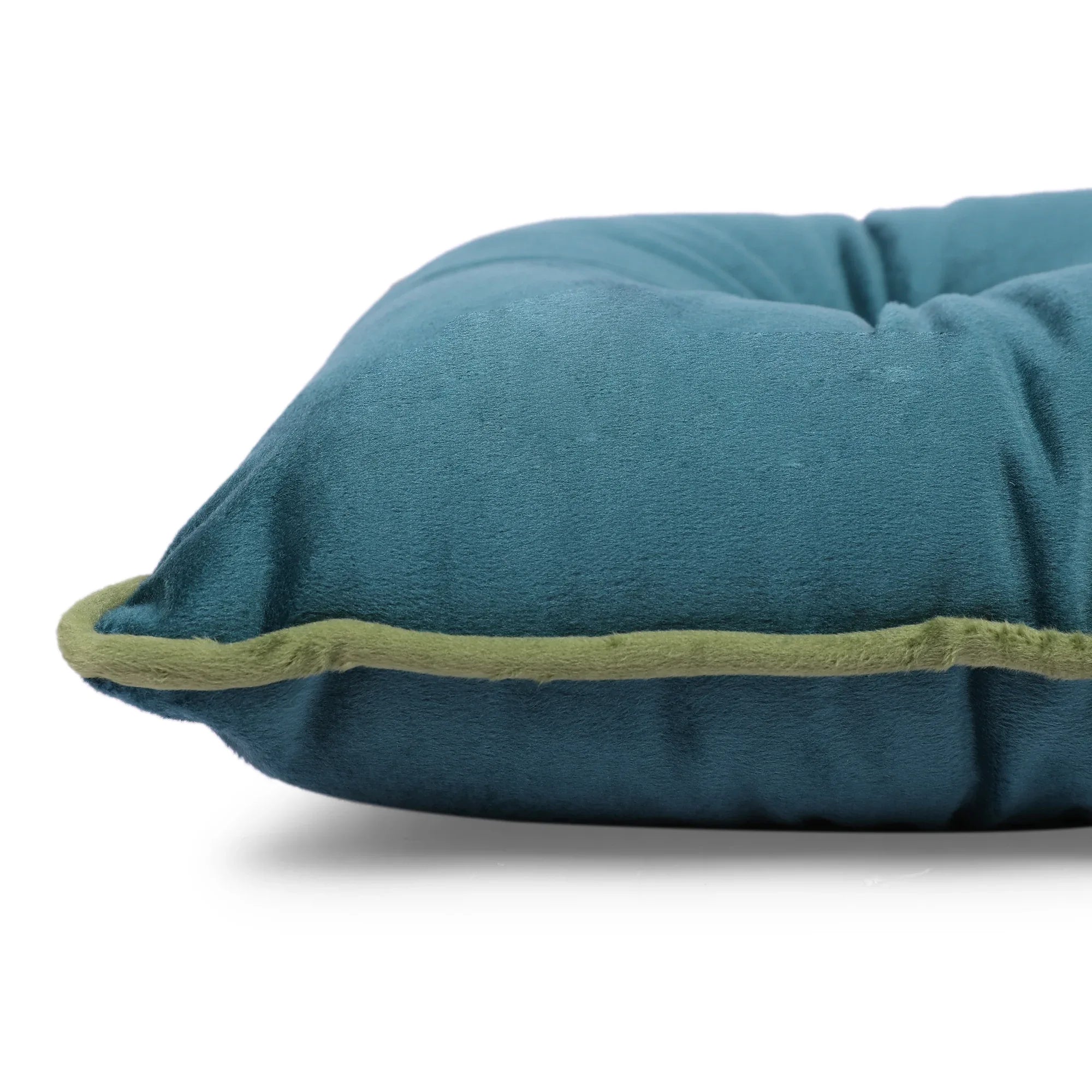 Velvet Solid Dori Filled Cushion Aqua, 30X45cm - HomeTown