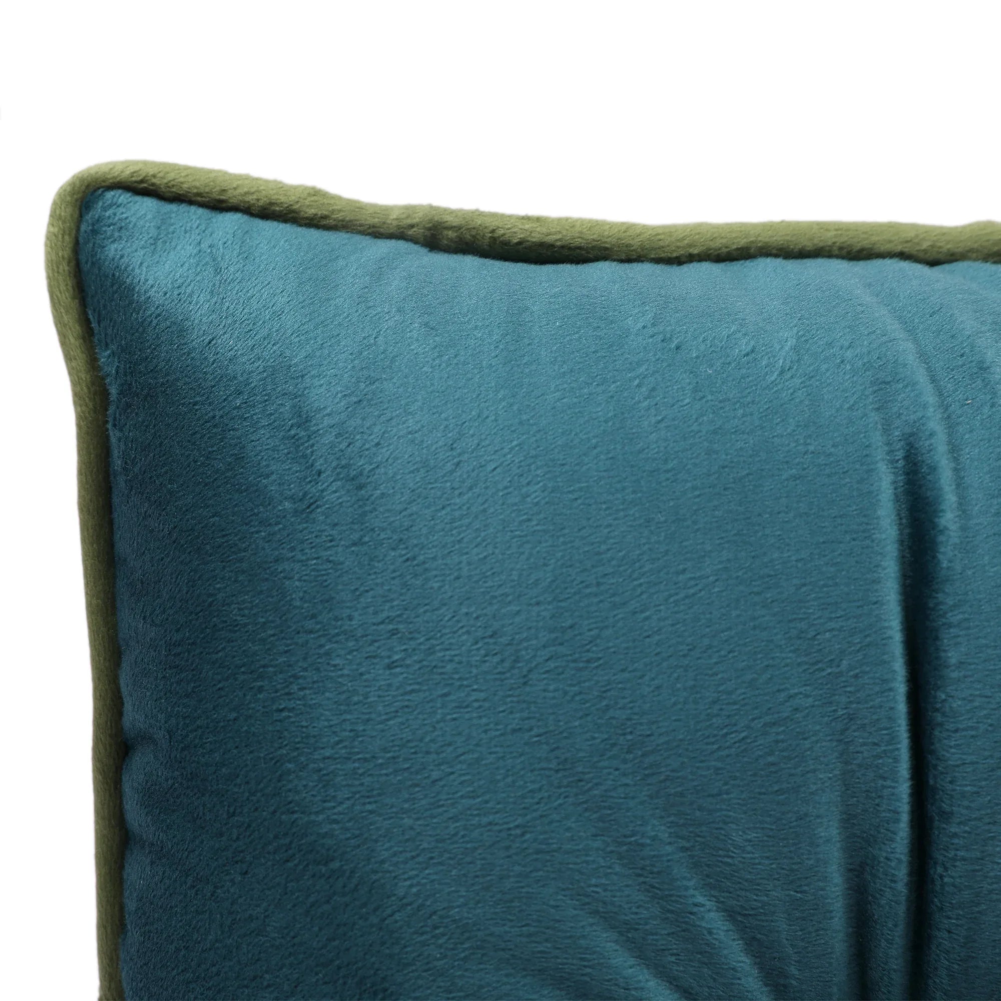 Velvet Solid Dori Filled Cushion Aqua, 30X45cm - HomeTown