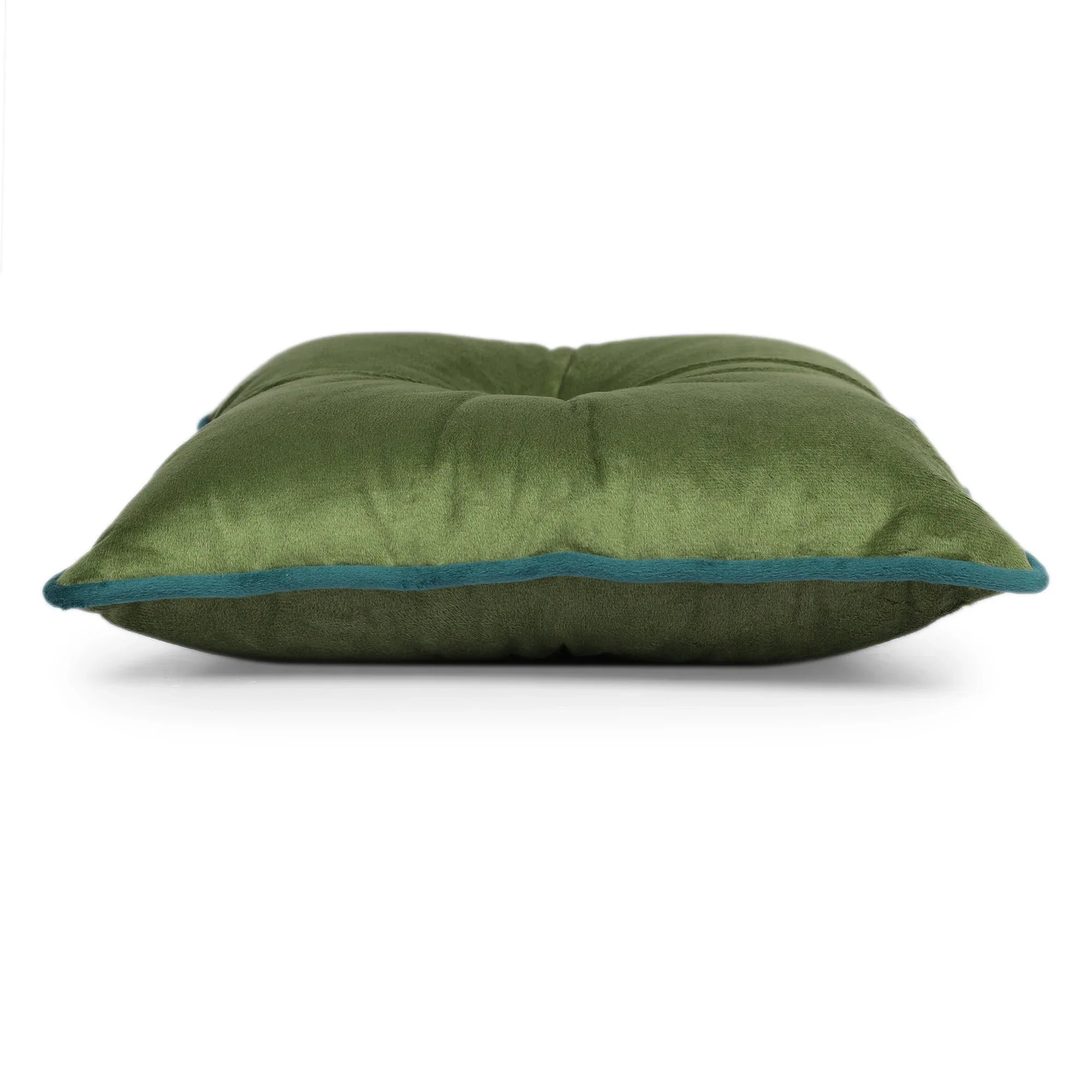 Velvet Solid Dori Filled Cushion Sage, 30X30cm - HomeTown