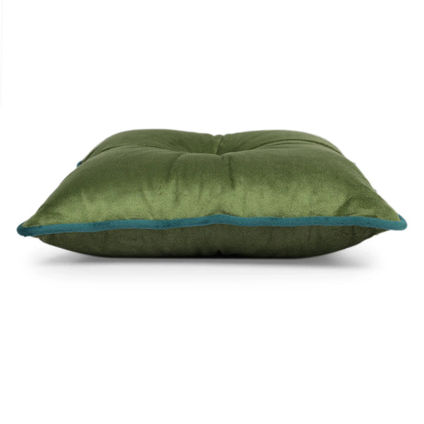 Velvet Solid Dori Filled Cushion Sage, 30X30cm dimensions