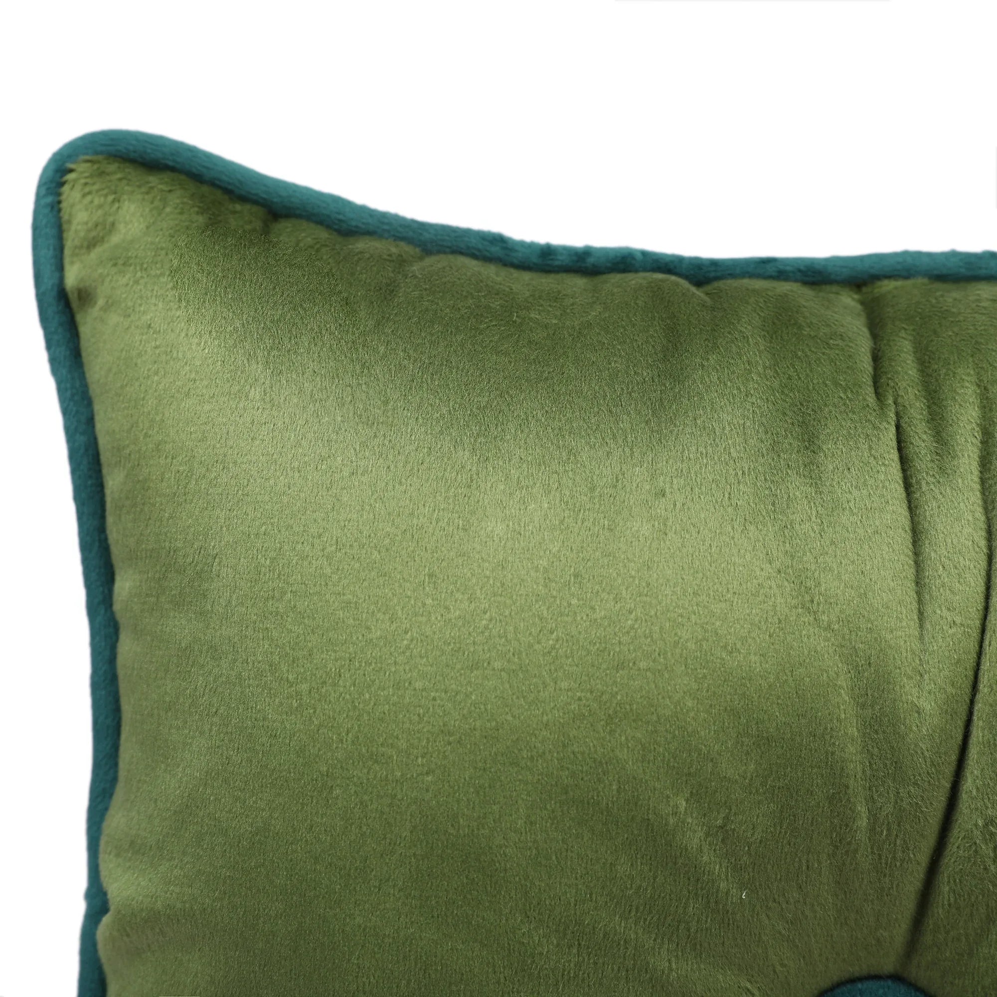 Velvet Solid Dori Filled Cushion Sage, 40X40cm - HomeTown