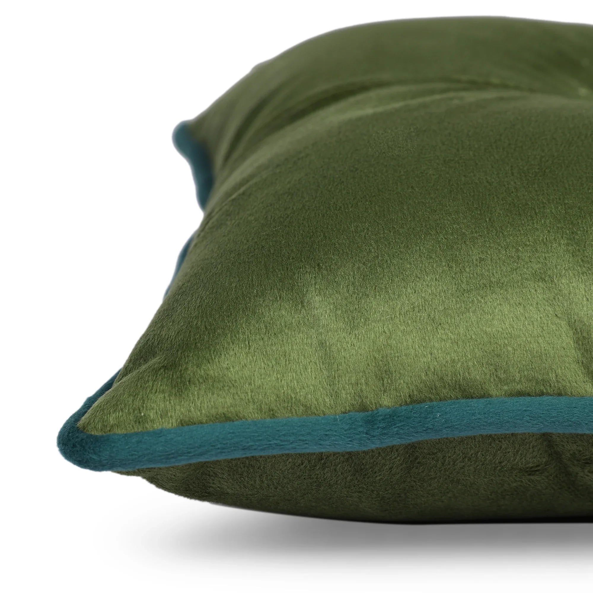 Velvet Solid Dori Filled Cushion Sage, 40X40cm - HomeTown