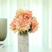Blume Artificial Flower Dahlia Bunch 48cm in Peach Colour By Living Essence - HomeTown