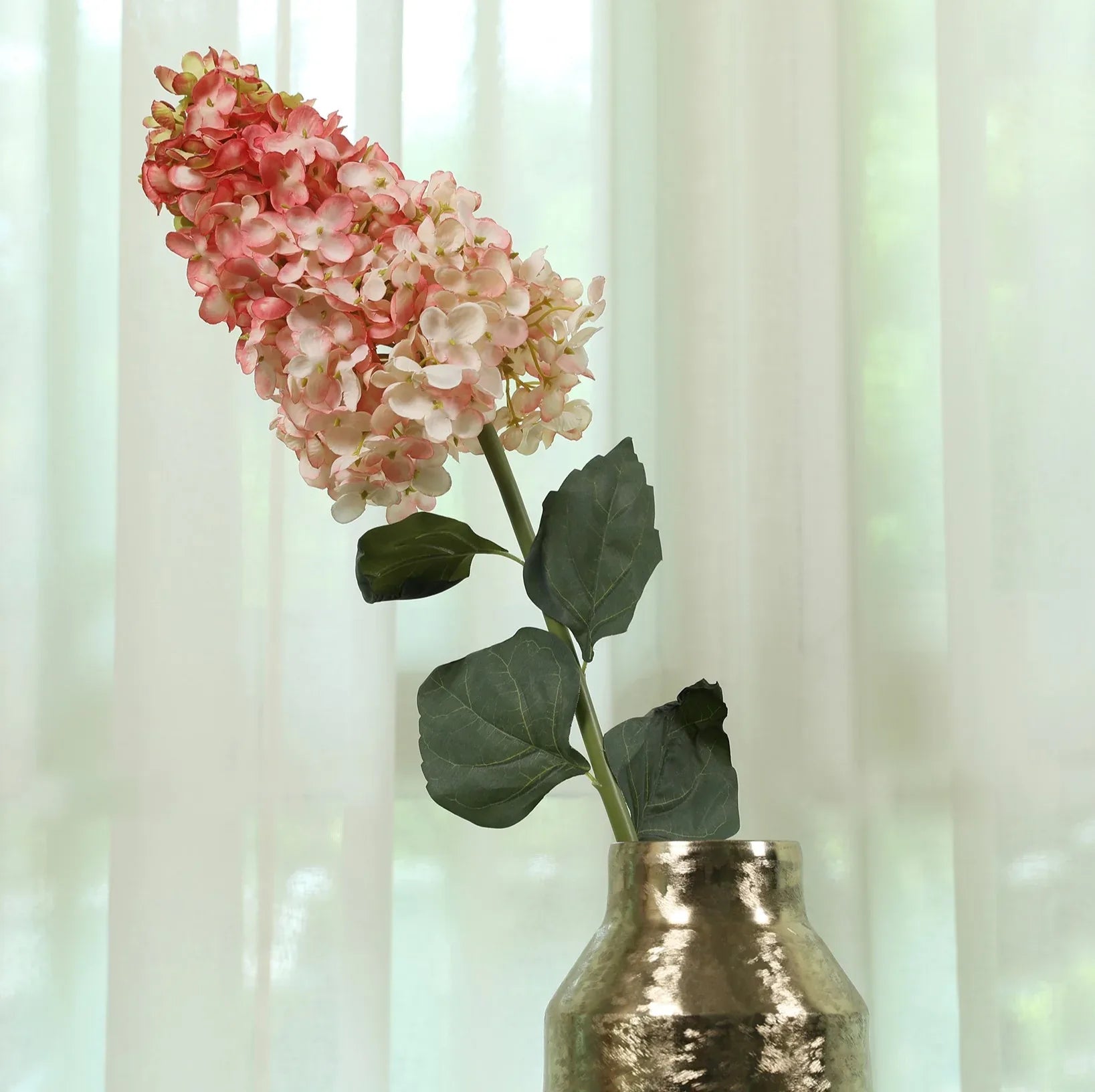 Blume Artificial Flower Hydrangea Stem 88cm in Pink Colour By Living Essence - HomeTown