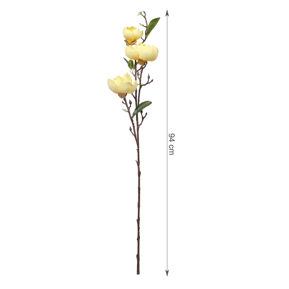 Blume Artificial Flower Magnolia Stem 94cm in Yellow Colour By Living Essence - HomeTown