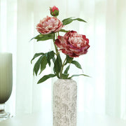 Blume Artificial Flower Peony Stem 74cm in Pink Colour By Living Essence - HomeTown