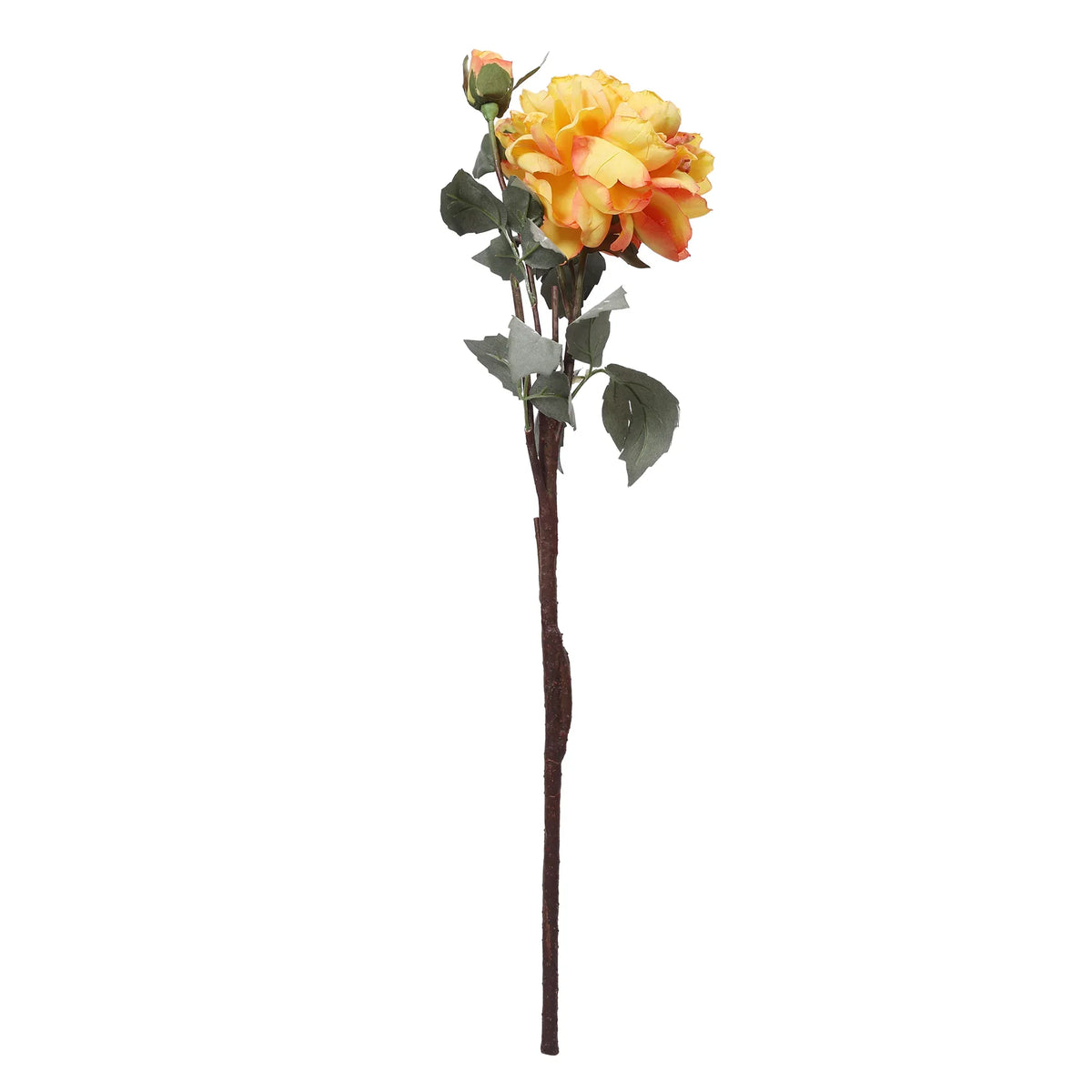Blume Artificial Flower Rose Stem 58cm in Yellow Colour By Living Essence - HomeTown