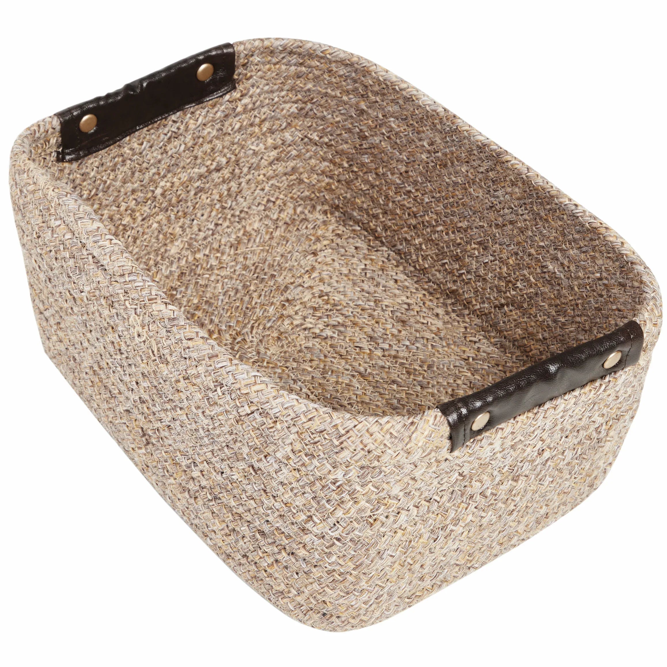 Kenso Polypropylene Organizer Basket Large in Beige Colour by Living Essence