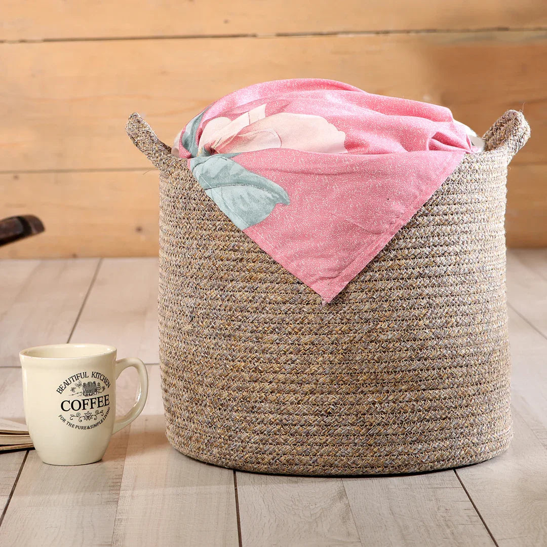 Kenso Polypropylene Organizer Bin Large in Beige Colour by Living Essence - HomeTown