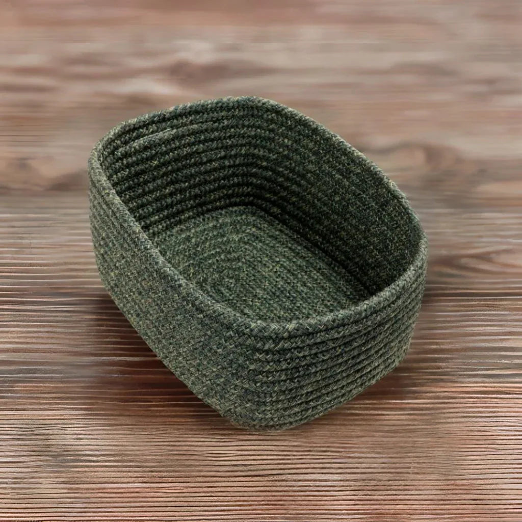 Seiso Polypropylene Organizer Basket Large in Green Colour by Living Essence - HomeTown