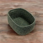 Seiso Polypropylene Organizer Basket Large in Green Colour by Living Essence - HomeTown