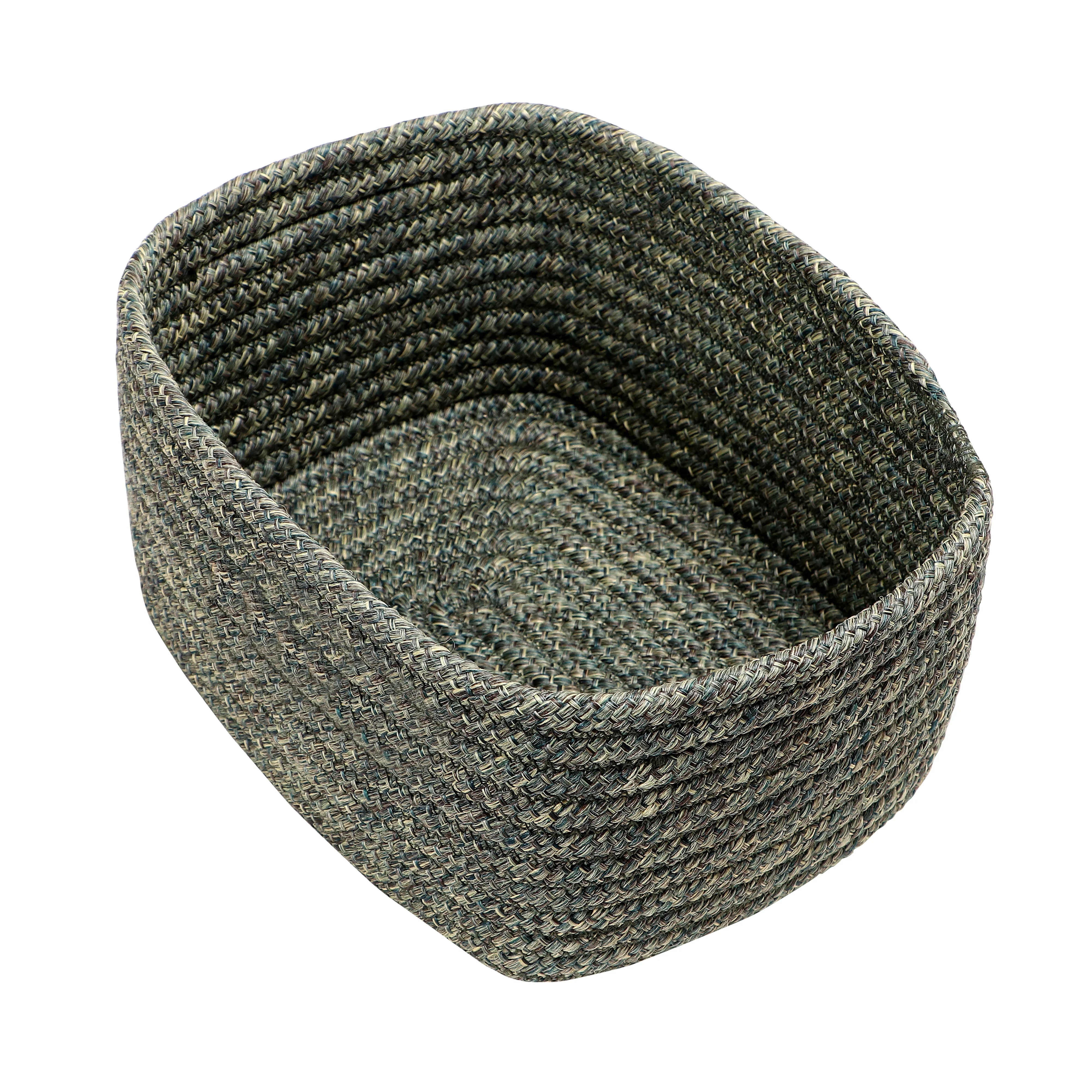 Seiso Polypropylene Organizer Basket Large in Green Colour by Living Essence - HomeTown