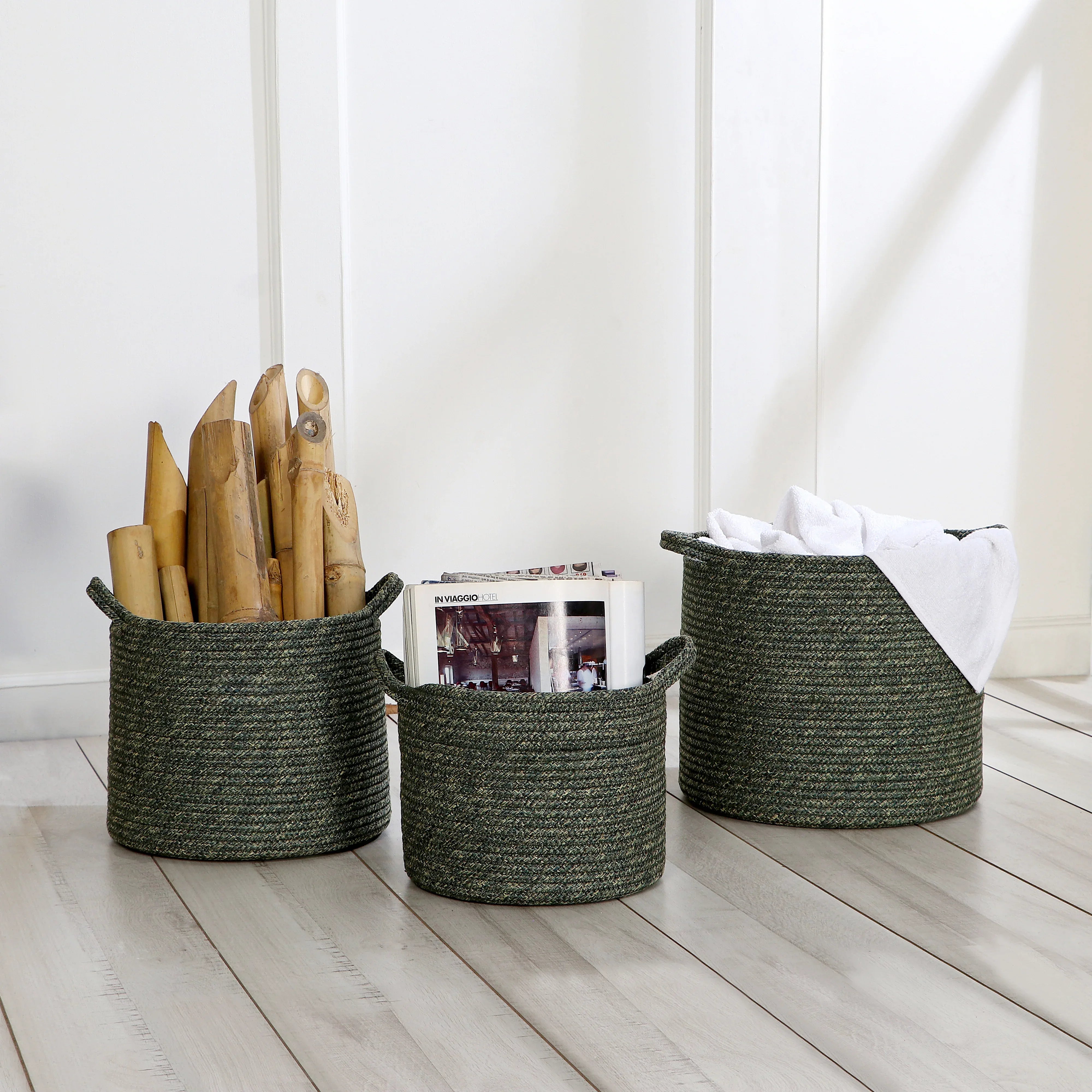 Seiso Polypropylene Organizer Bin Small in Green Colour by Living Essence - HomeTown