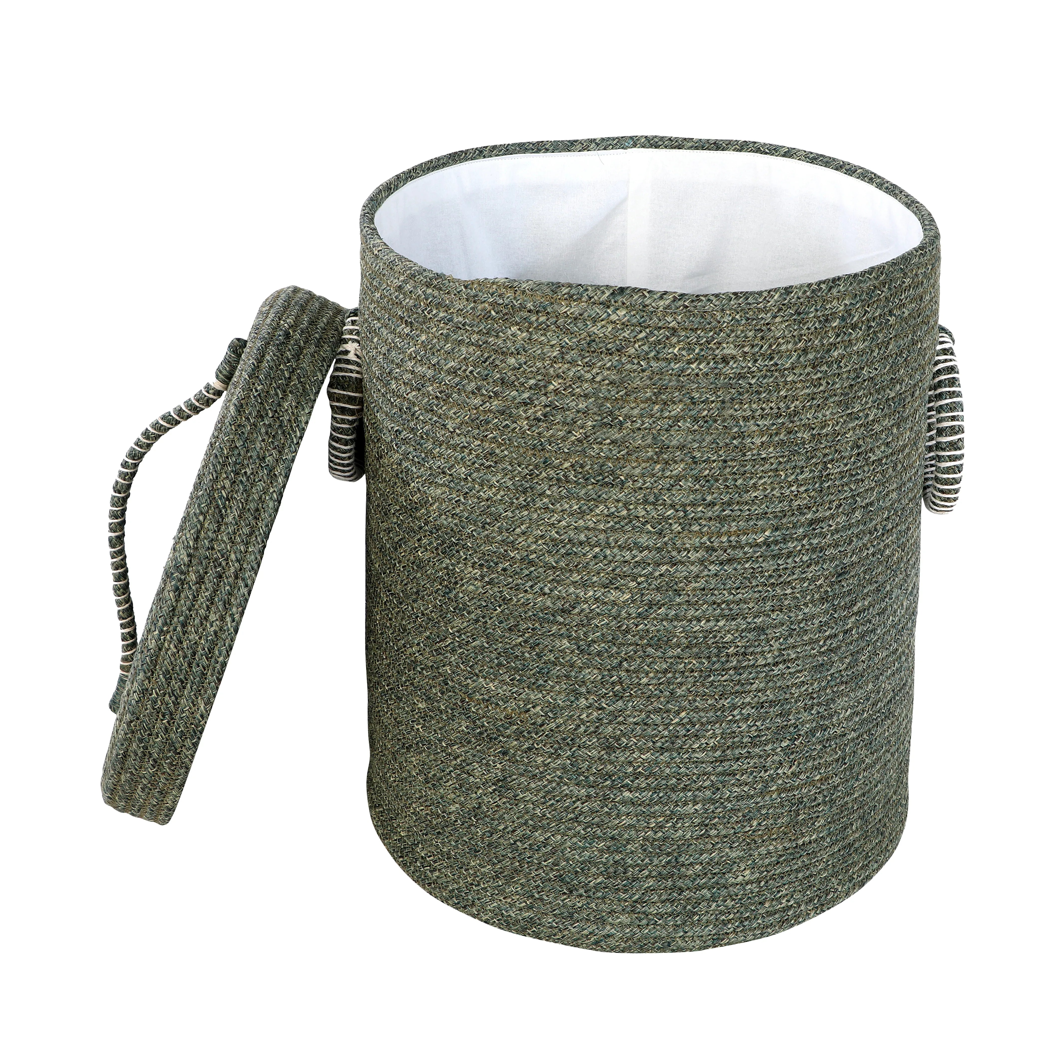 Seiso Polypropylene Laundry Basket in Green Colour by Living Essence - HomeTown