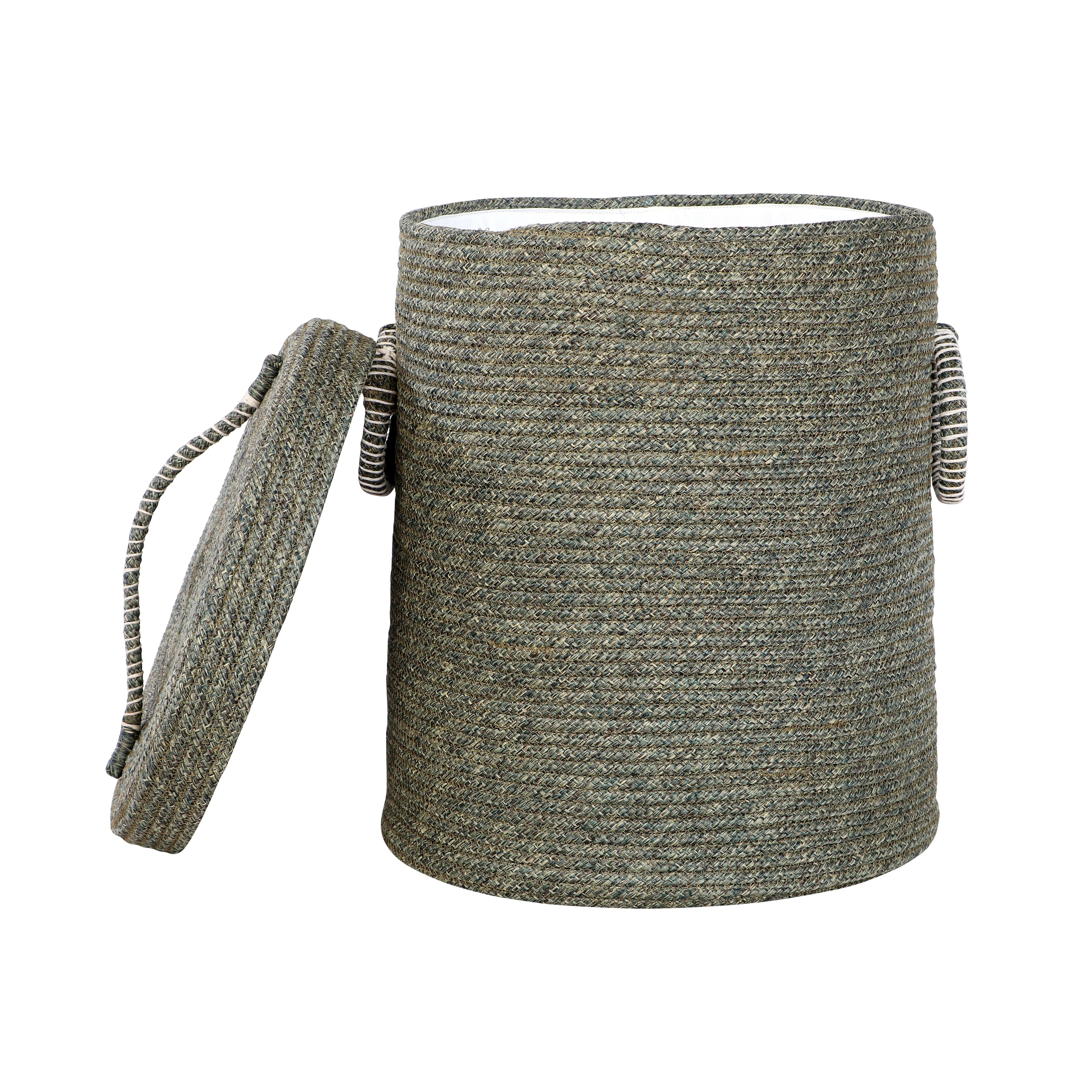 Seiso Polypropylene Laundry Basket in Green Colour by Living Essence - HomeTown