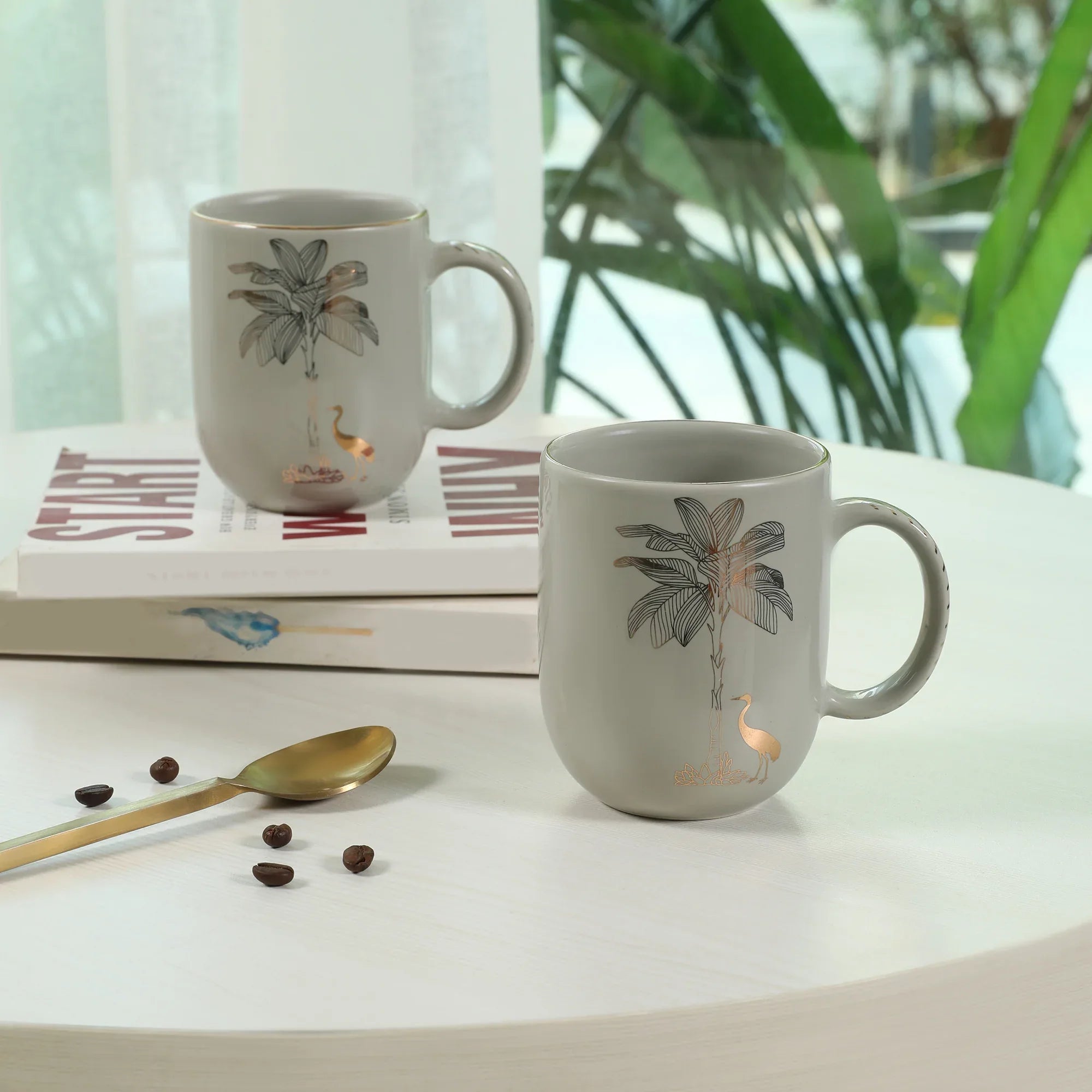 Living Essence Nelumbra Coffee Mug Set of 2Pcs - HomeTown