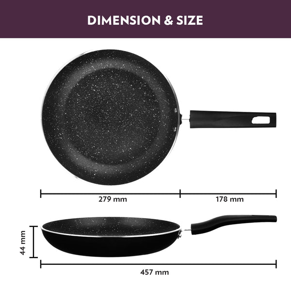 Borosil Granito Nonstick Frypan dimensions