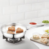Borosil Stainless Steel Frypan W/o Lid 2.3ltr