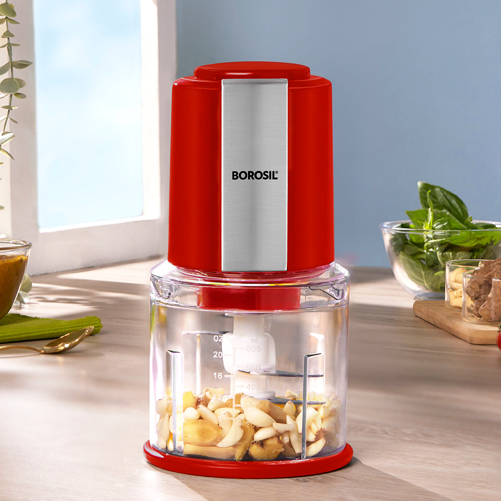 BOROSIL CHEFDELITE 300 WATT CHOPPER RED