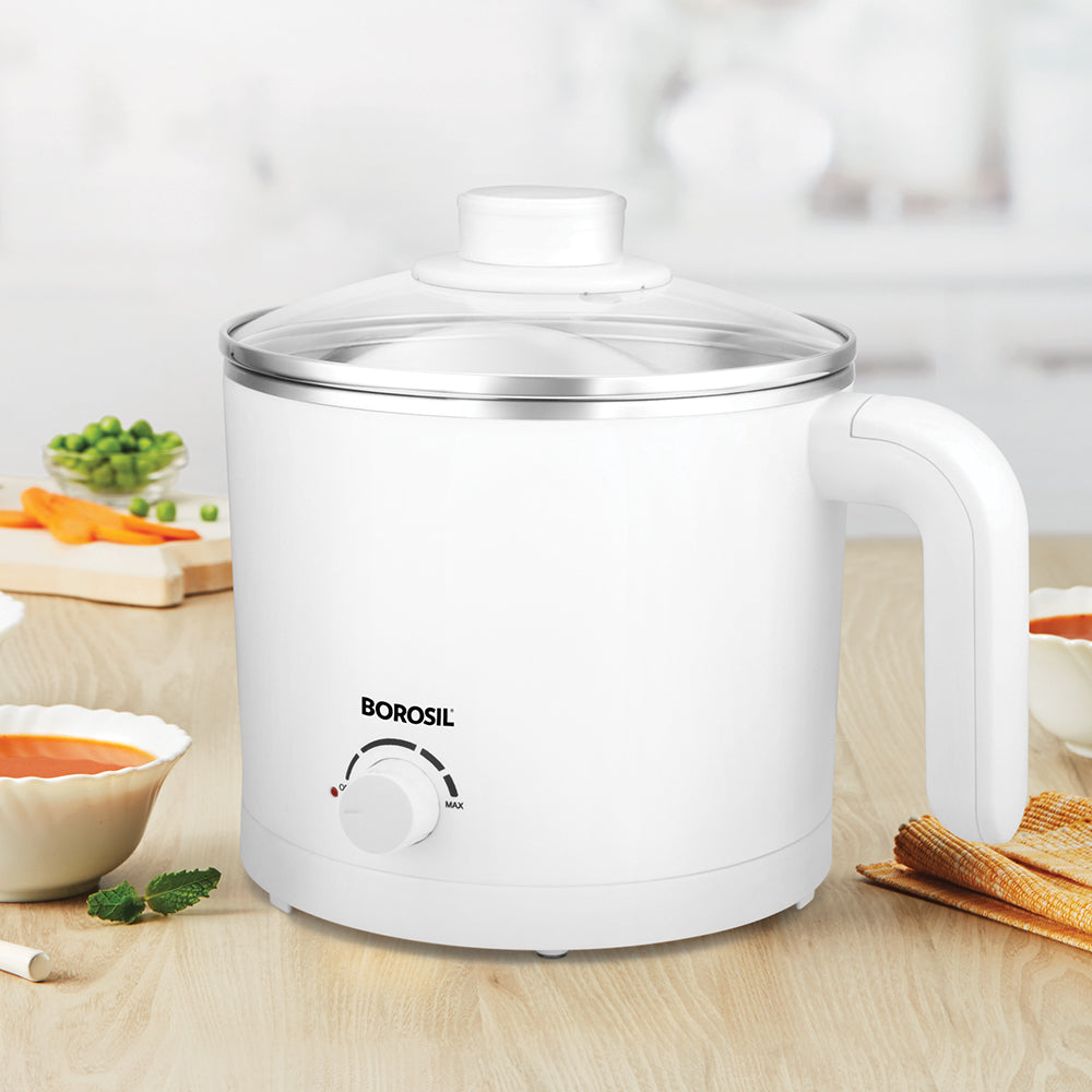 BOROSIL COOLTOUCH MULTI KETTLE 650 WATT 1.2 LITRE