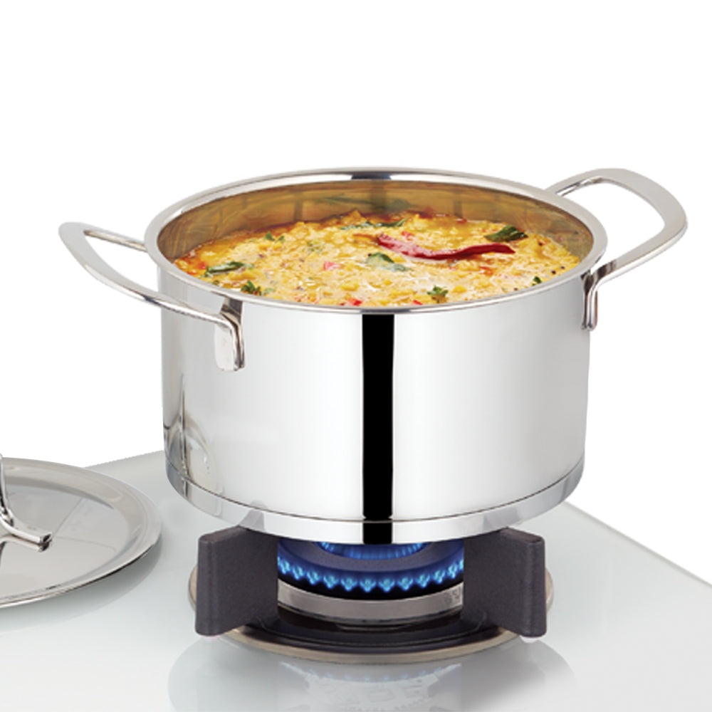BOROSIL STAINLESS STEEL HANDI CASSEROLE 16CM 1.6LITRE