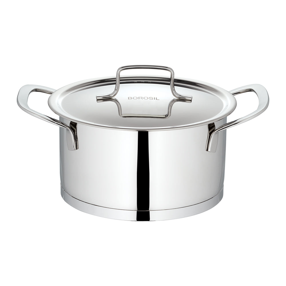 BOROSIL STAINLESS STEEL HANDI CASSEROLE 16CM 1.6LITRE