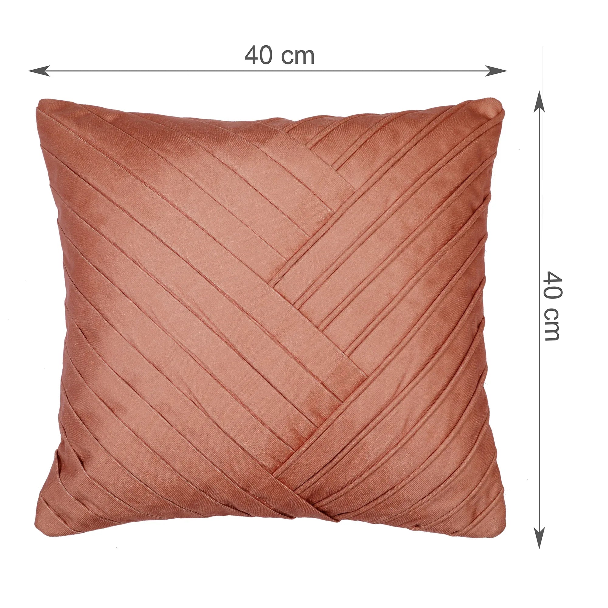 Plush Elegance Art Deco Cushion Cover Blue, 40X40cm - HomeTown