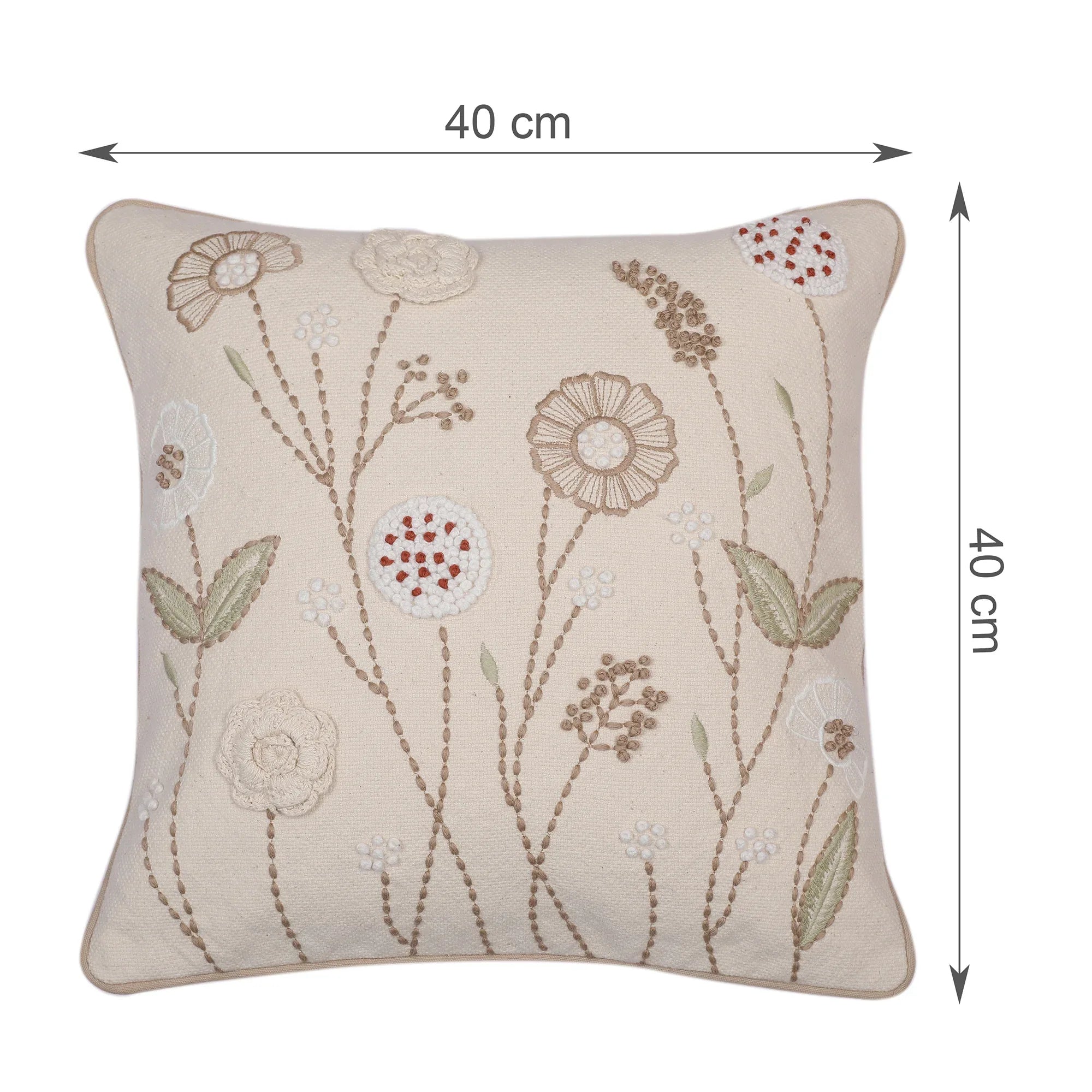 Modern Chic Cushion Cover Natural, 40X40cm - HomeTown