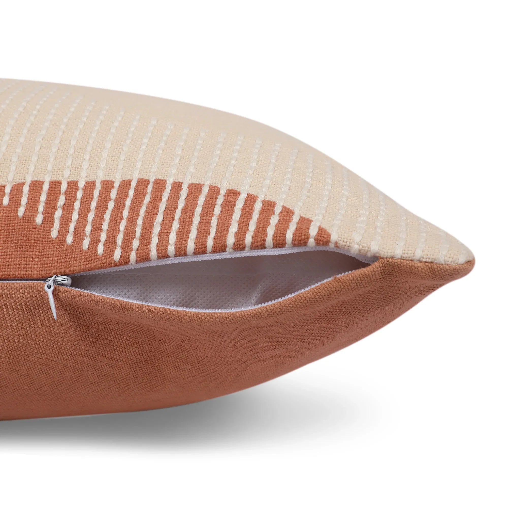 Modern Chic Cushion Cover Rust/Off White, 30X45cm - HomeTown