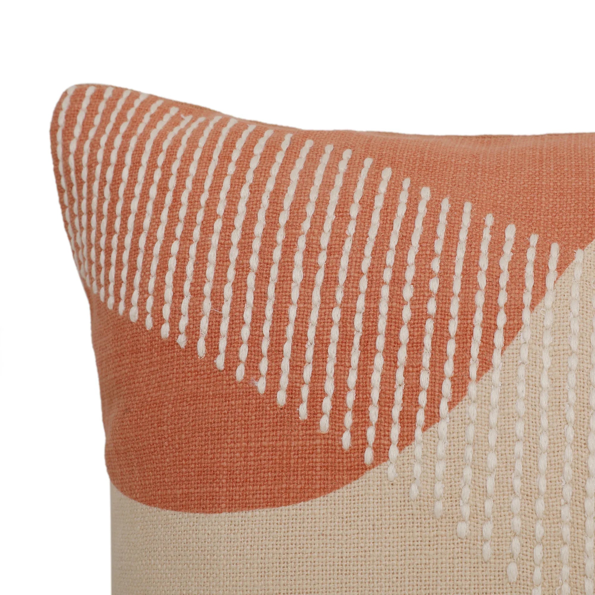 Modern Chic Cushion Cover Rust/Off White, 30X45cm - HomeTown