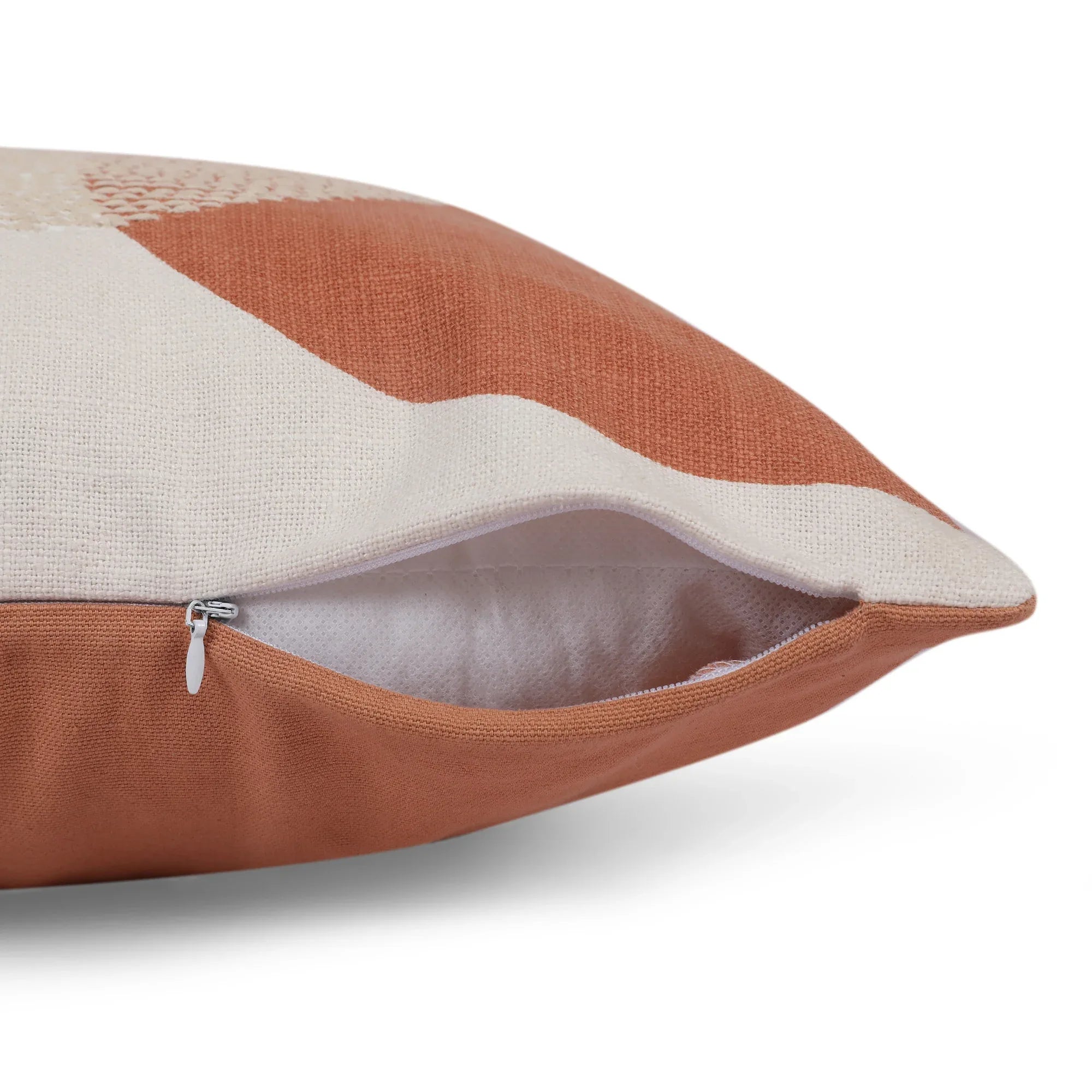 Modern Chic Cushion Cover Rust/Off White, 40X40cm - HomeTown