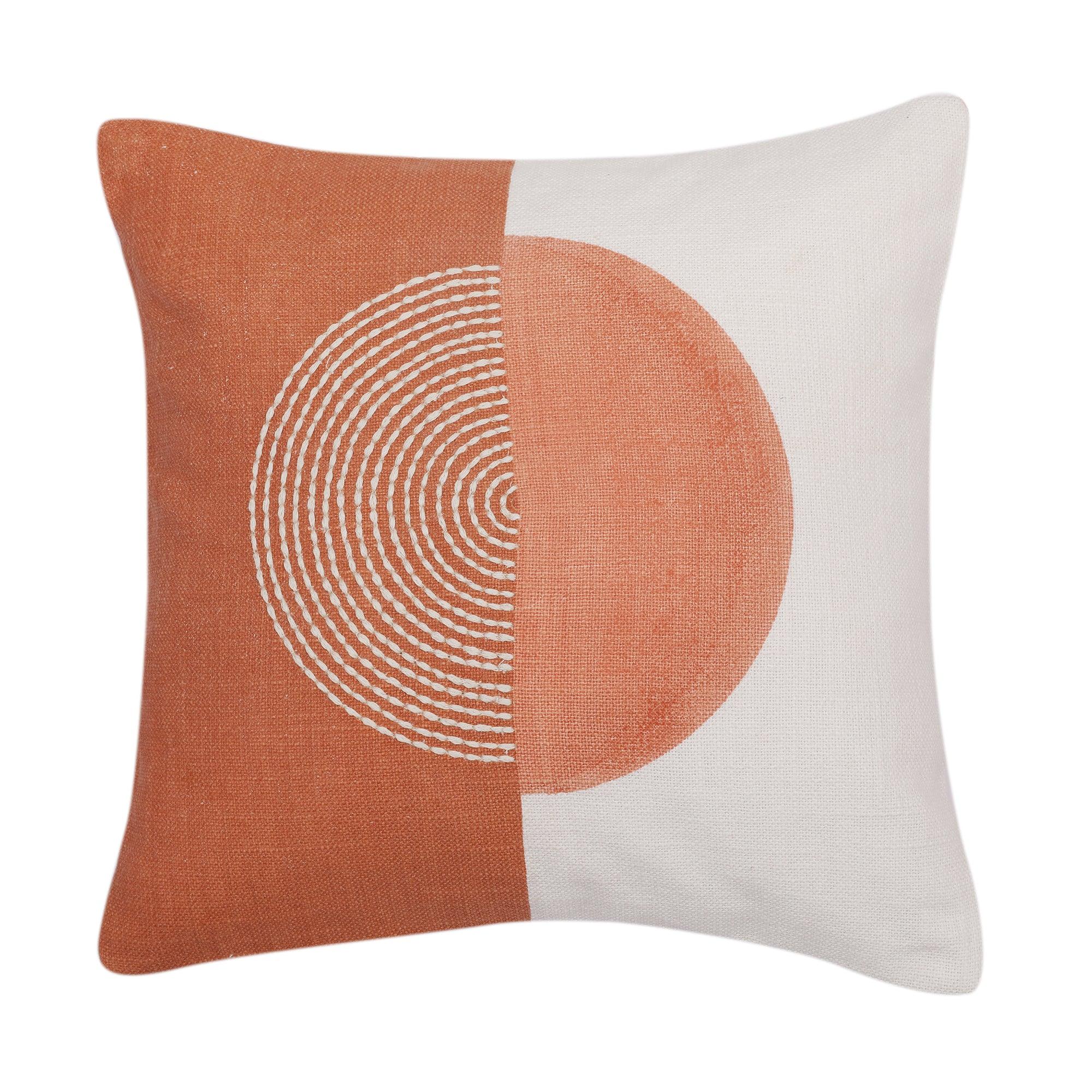 Modern Chic Cushion Cover Rust/Off White, 30X30cm - HomeTown