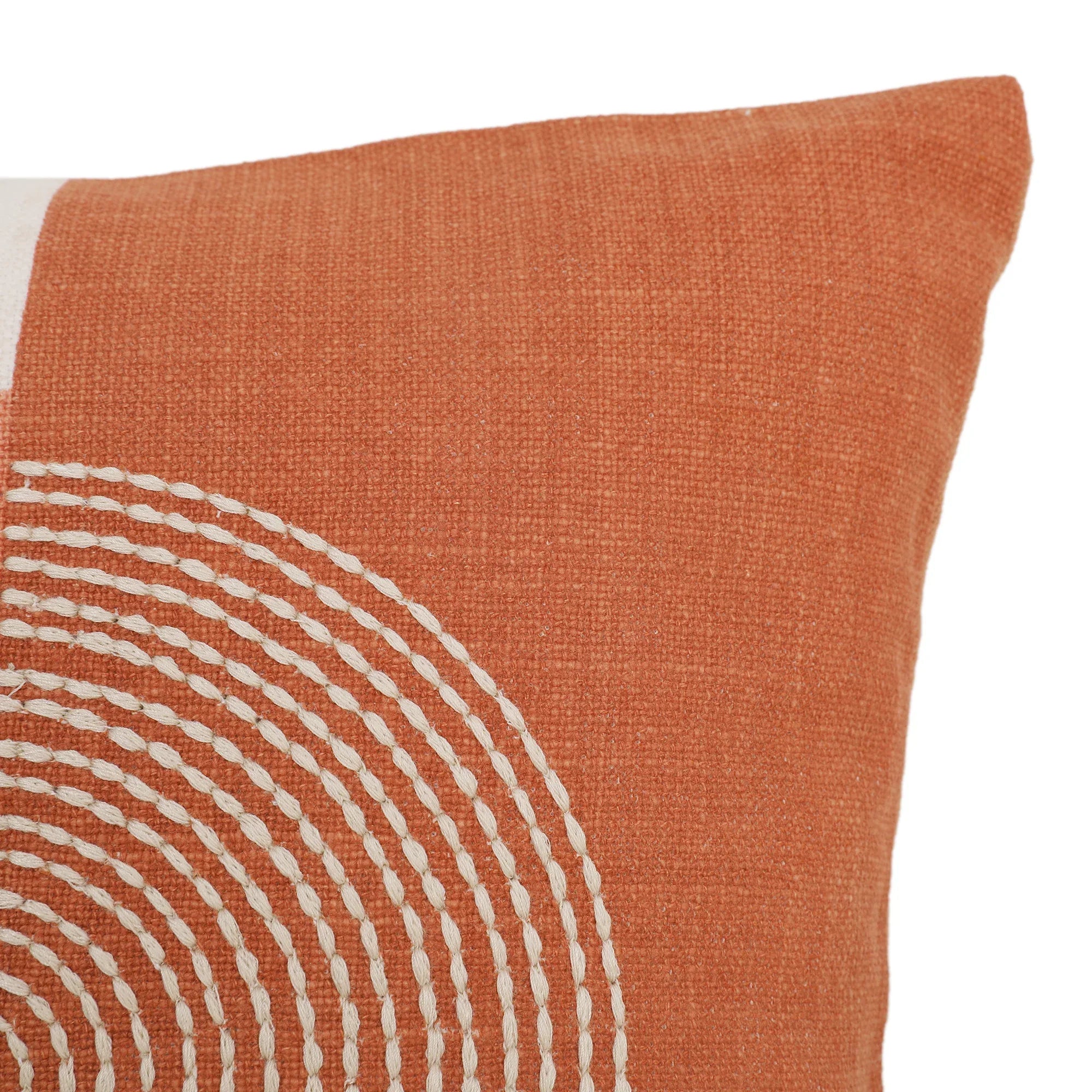 Modern Chic Cushion Cover Rust/Off White, 30X30cm - HomeTown